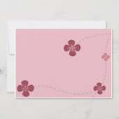 ザ·ザ·キュートフラワー招待状 招待状 (裏面)