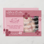 ザ·ザ·キュートフラワー招待状 招待状 (正面/裏面)