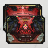 『ザ・ザ・ザ・ザ・ハロウィーン・レッド・ブラック&金ゴールドズ』 招待状 (正面/裏面)