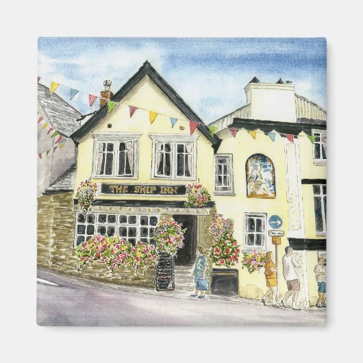 ザ・シップ・イン(Fowey)マグネット マグネット (正面)