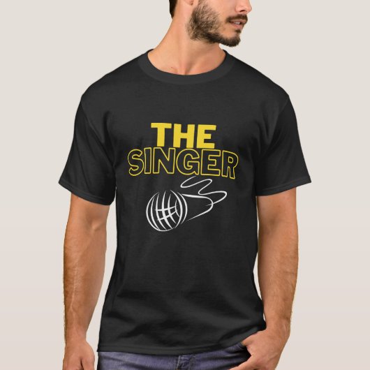ザ・シンガーシンプルバンドマイク Tシャツ (正面)
