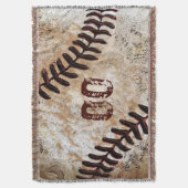 ザ・ジャージー・ナンバーカッコいい・オン・ヴィンテージ・ブランク スローブランケット (正面縦)