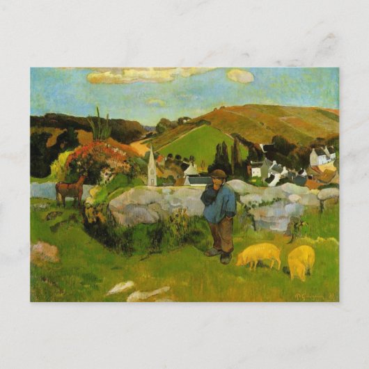 ザ・スウィーエルド、ブリタニーby Paul Gauguin ポストカード (正面)