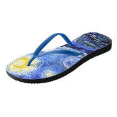 ザ・スターリーナイト・バイ・ヴァン・ゴッホ ビーチサンダル (アングル)