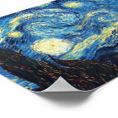 ザ・スターリーナイト・バイ・ヴァン・ゴッホ ポスター (角)