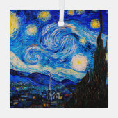 ザ・スターリーナイトbyヴィンセント・ヴァン・ゴッホ ガラスオーナメント (裏面)