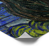 ザ・スターリーナイトbyヴィンセント・ヴァン・ゴッホ ポスター (角)