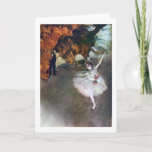 ザ・スター、バレリーナ、エドガー・デガス、1878 カード (正面)