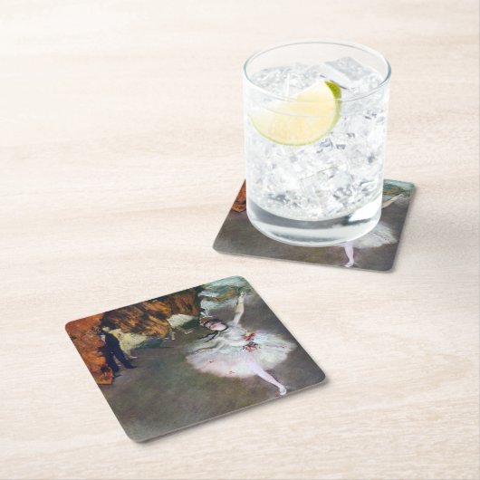 ザ・スター、バレリーナ、エドガー・デガス、1878 スクエアペーパーコースター (インサイチュ)