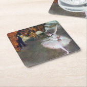 ザ・スター、バレリーナ、エドガー・デガス、1878 スクエアペーパーコースター (アングル)