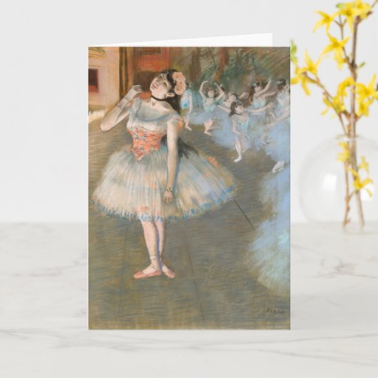 ザ・スター | Edgar Degas カード (黄色い花)