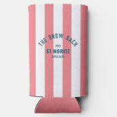 ザ・スノー・バッハ ピンク カバナ ストライプ ブライズメイド スリム缶クーラー (裏面)