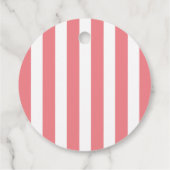 ザ・スノー・バッハ ピンク・カバナ・ストライプ ブライズメイド フェイバータグ (裏面)