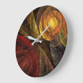 ザ・スパイラル・オブ・ライフ・抽象芸術・アート・ラウンド ラージ壁時計 (傾斜)