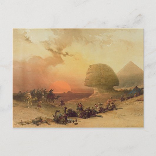 ザ・スフィンクス・アット・ギザ ポストカード (正面)
