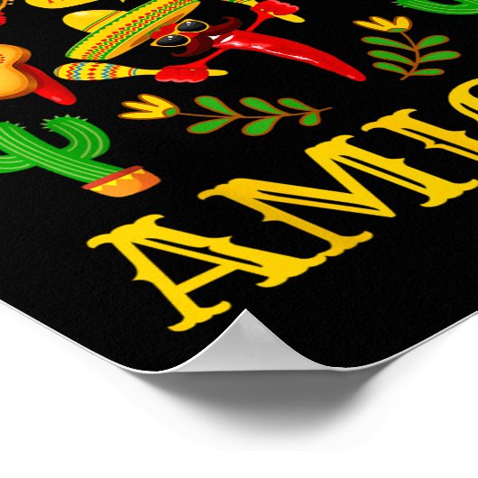 ザ・スリーアミゴス – チおもしろいリ・シンコ・デ・マヨ ポスター (角)