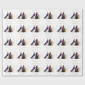 ザ・スリーマギ贈り物とクリスマスグリーティング ラッピングペーパー (フラット)