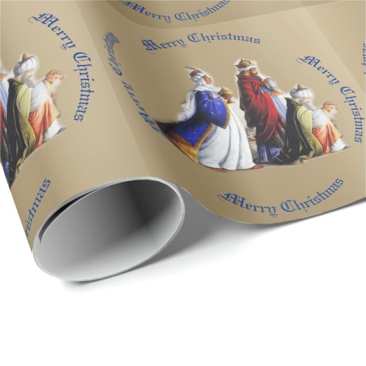 ザ・スリーマギ贈り物とクリスマスグリーティング ラッピングペーパー (ロールコーナー)