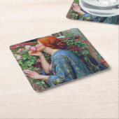 ザ・ソウル・オブ・ザ・バラ、ジョン・ウィリアム・ウォーターハウス スクエアペーパーコースター (アングル)