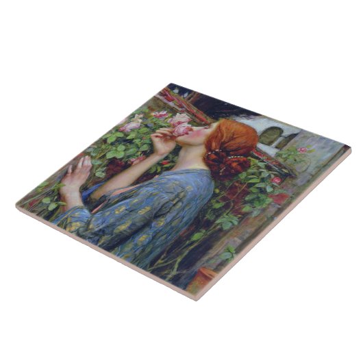 ザ・ソウル・オブ・ザ・バラ、ジョン・ウィリアム・ウォーターハウス タイル (側面)