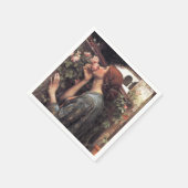 ザ・ソウル・オブ・ザ・バラ(by John William Waterhouse) スタンダードカクテルナプキン (角)