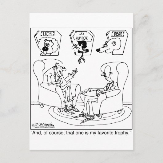 ザ・タキサイダーミスト&ザ・IRS監査人 ポストカード (正面)