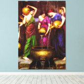 ザ・ダナイデス～ジョン・ウィリアム・ウォーターハウス キャンバスプリント (インサイチュ (ウッドフロア))