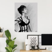 ザ・ダムオリジナルアートポートレートスケッチポスター ポスター (ホームオフィス)