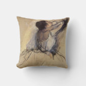 ザ・ダンサーバイエドガー・デガ、ヴィンテージ・バレリーナ・アート クッション (正面)