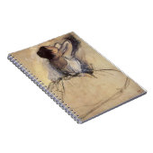 ザ・ダンサーバイエドガー・デガ、ヴィンテージ・バレリーナ・アート ノートブック (右側)