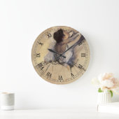 ザ・ダンサーバイエドガー・デガ、ヴィンテージ・バレリーナ・アート ラージ壁時計 (ホーム)