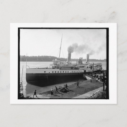 ザ・チッペワ、レウィストン、ナイアガラ川、NYヴィンテージ ポストカード (正面)