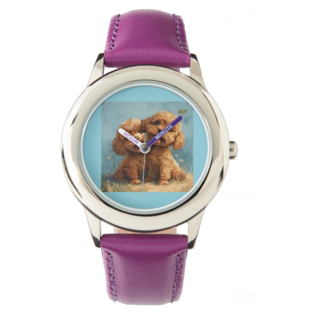 ザ・チルドレンズパピーヴィンテージレザーウォッチ 腕時計 (正面)