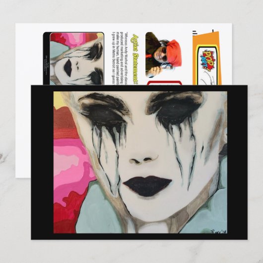 「ザ・チル」小さなスケールのプリントへのペイント 招待状 (正面/裏面)