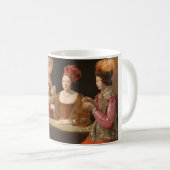 ザ・チートとクラブのエース、ラ・ツアー コーヒーマグカップ (正面右)