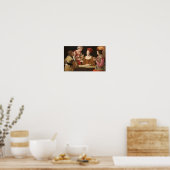 ザ・チートとクラブのエース、ラ・ツアー ポスター (キッチン)