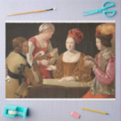 ザ・チートとクラブのエース、ラ・ツアー 薄葉紙 (クラフト)