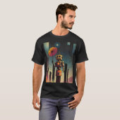 ザ・ツーリスト - ケン・ゲージ超現実主義アート Tシャツ (正面フル)