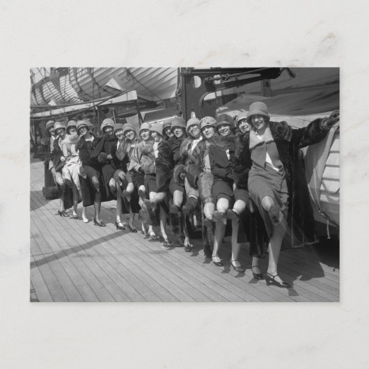 ザ・ティラー・ガールズ、1900年代初期 ポストカード (正面)