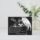 ザ・ディーターの祈りの言葉（白） ポストカード (スタンド正面)