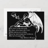 ザ・ディーターの祈りの言葉（白） ポストカード (正面/裏面)