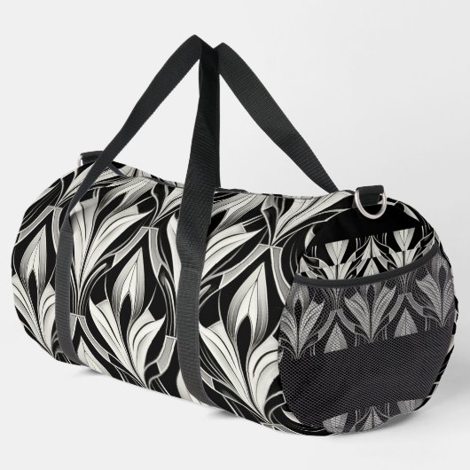 ザ・デカティブ・ブラック&ホワイト ダッフルバッグ (右コーナー)