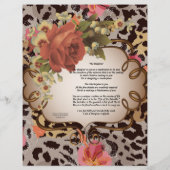 ザ・デザイナー詩パーソナライズされた固定紙 (裏面)