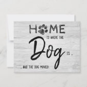 ザ・ドッグ・イズ・ペット・ムービング ラスティックホーム 案内状 (正面)