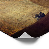 ザ・ドッグ(エル・パーロ) -by Francisco Goya ポスター (角)