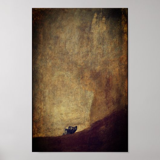 ザ・ドッグ(エル・パーロ) -by Francisco Goya ポスター (正面)