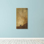 ザ・ドッグ・バイ・フランシスコ・ゴヤ キャンバスプリント (インサイチュ (ウッドフロア))