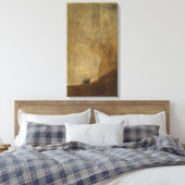 ザ・ドッグ・バイ・フランシスコ・ゴヤ キャンバスプリント (インサイチュ (寝室))