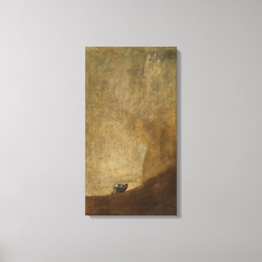 ザ・ドッグ・バイ・フランシスコ・ゴヤ キャンバスプリント (正面)