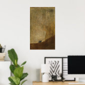 ザ・ドッグ・バイ・フランシスコ・ゴヤ ポスター (ホームオフィス)